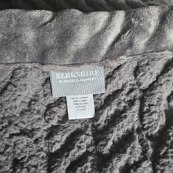 Berkshire Charcoal Plush Blanket